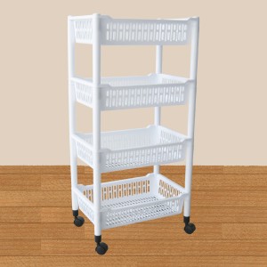 Multi Used Trolly With 4 Wheels(4tiers)