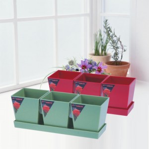Flower Pot And Tray 3 In1-PS