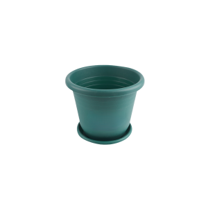 AT1270 + AT1280 Plastic Flower Pot With Tray 9.5”