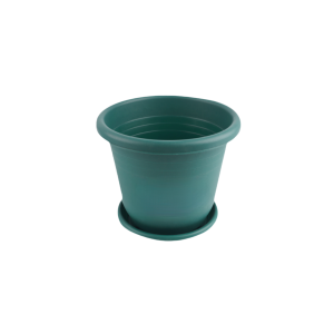 AT1271 + AT1281 Plastic Flower Pot With Tray 11.5”