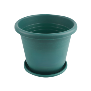AT1274 + AT1284 Plastic Flower Pot With Tray 18‘’