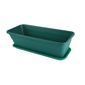AT1275 + AT1285 Plastic Flower Pot With Tray 