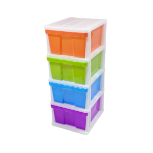 AT2188 Plastic 4 Tier Drawer